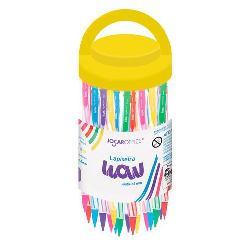 Lapiseira Wow 0.7 Cores Mistas - Pote C/ 24 Unds Jocar Office