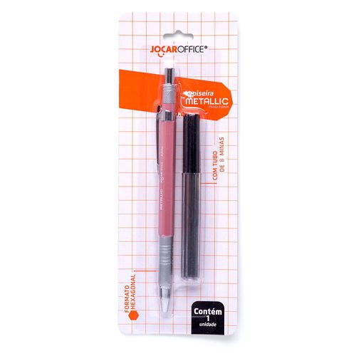 Lapiseira Metallic 2.0 - Caixa C/ 12 Blisters C/ 1 Und Cores Mistas Jocar Office