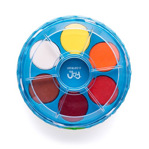 Aquarela Joy - 12 Cores - Estojo Empilhável Leo&Leo