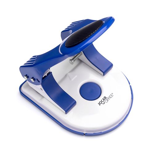 Perfurador Metal Modern 2 Furos Azul Marinho P/ 40 Folhas - Caixa C/ 1 Und Jocar Office
