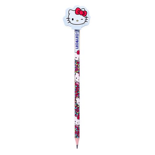 Lápis Hb Com Borracha Na Ponta Hello Kitty Pote C/30 Und Leo&Leo