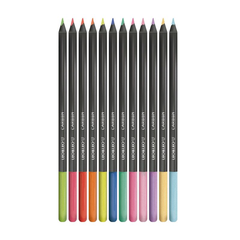 LAPIS-DE-COR_CARBON_12-CORES-REDONDO-NEON-PASTEL_LEOELEO_4434_produto