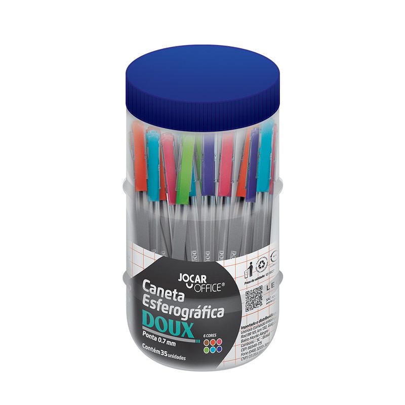 caneta_esf__doux_0_7_colorida___pote_c_35_unid__sortidas_jocar_office_97916_embalagem
