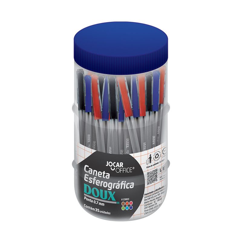 caneta_esf__doux_0_7___pote_c_35_unidades_azul_preta_vermelha_jocar_office_97917_embalagem