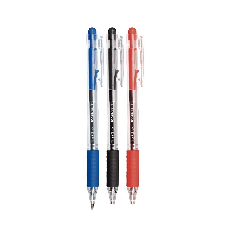caneta_esf__tip_click_0_7___blister_c_4_unid__azul_preta_vermelha_jocar_office_97946