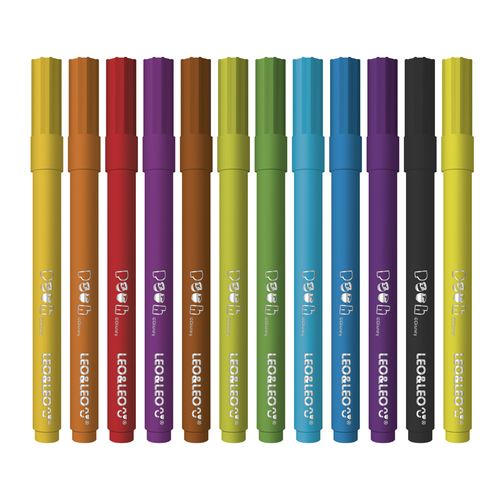 Hidrocor Ursinho Pooh Oppbag C/ 12 Cores Leo&Leo