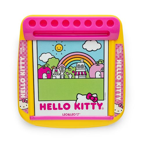 MEU PRIMEIRO KIT DE PINTURA HELLO KITTY - BLISTER C/ 1 LIVRO DE ROLO + SUPORTE + 4 HIDROCORES + 4 LÁ