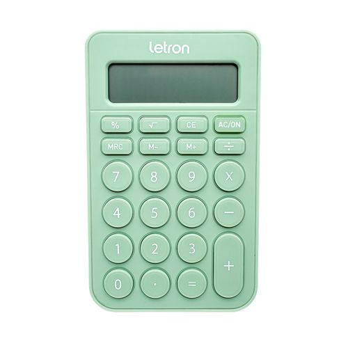 CALCULADORA 8 DÍGITOS DE MESA CANDY VERDE - LETRON