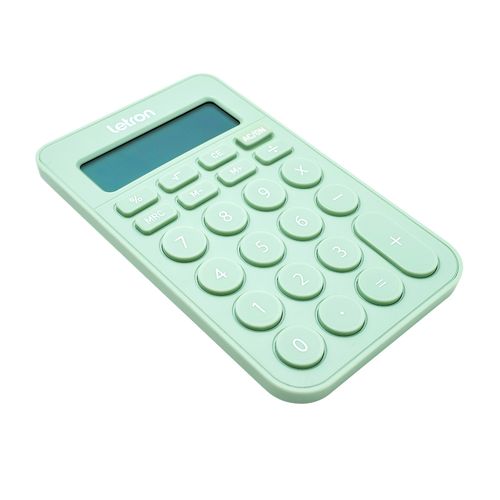 CALCULADORA 8 DÍGITOS DE MESA CANDY VERDE - LETRON