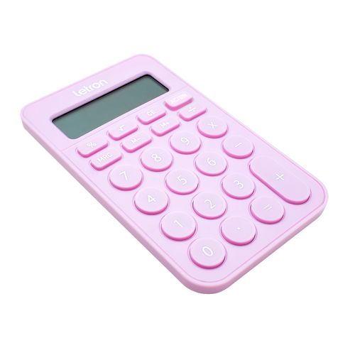 CALCULADORA 8 DÍGITOS DE MESA CANDY LILÁS - LETRON