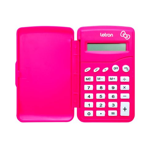 CALCULADORA 8 DÍGITOS FLIP ESTAMPA HELLO KITTY- LETRON