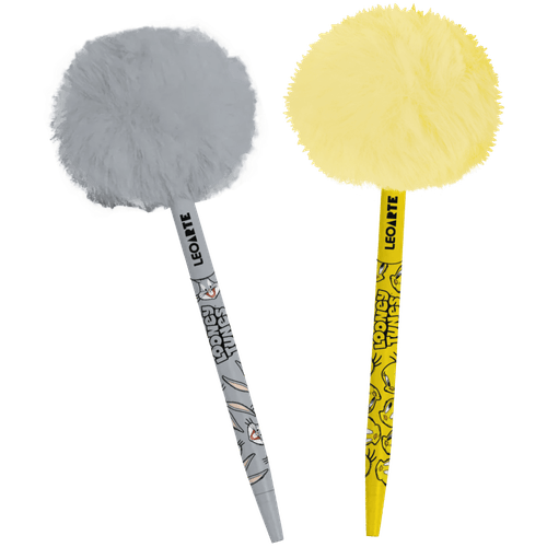 CANETA POMPOM PERSONAGENS LOONEY TUNES - DISPLAY C/ 8 UND - LEOARTE