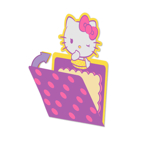 BLOCO ADESIVO ENVELOPE HELLO KITTY - BLISTER C/ 1 BLOCO 20F LEOARTE