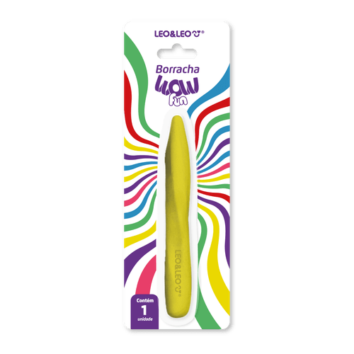BORRACHA WOW FUN - CAIXA C/ 12 BLISTERS CORES SORTIDAS LEO&LEO