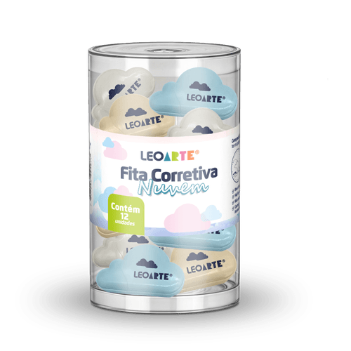 FITA CORRETIVA 8MX5MM FORMATO NUVEM - POTE C/ 12 UND LEOARTE