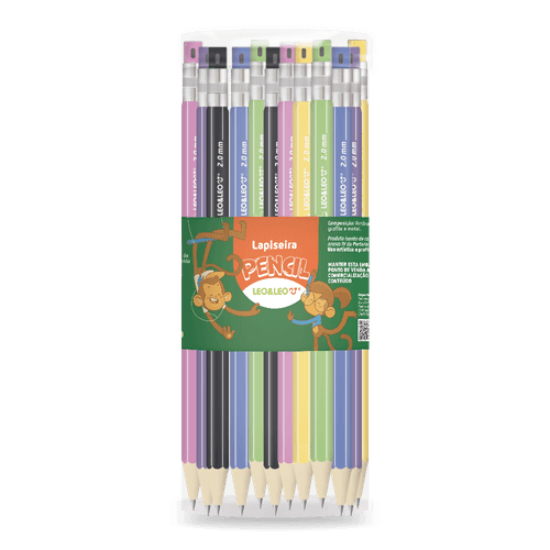 LAPISEIRA PENCIL C/ GRAFITE 2.0 - POTE C/ 24 UND LEO&LEO