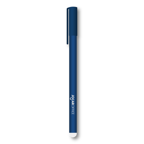 CANETA APAGÁVEL GEL 0.7 AZUL/PRETA - CAIXA C/ 12 BLISTERS CORES SORTIDAS JOCAR OFFICE