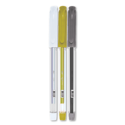 CANETA GEL ART 1.0 METALICO - BLISTER C/ 3 UNID. JOCAR OFFICE
