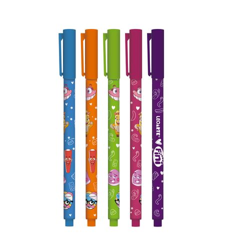 CANETA GEL CORPO ESTAMPADO 0.6 FINI - POTE C/ 50 UND LEOARTE