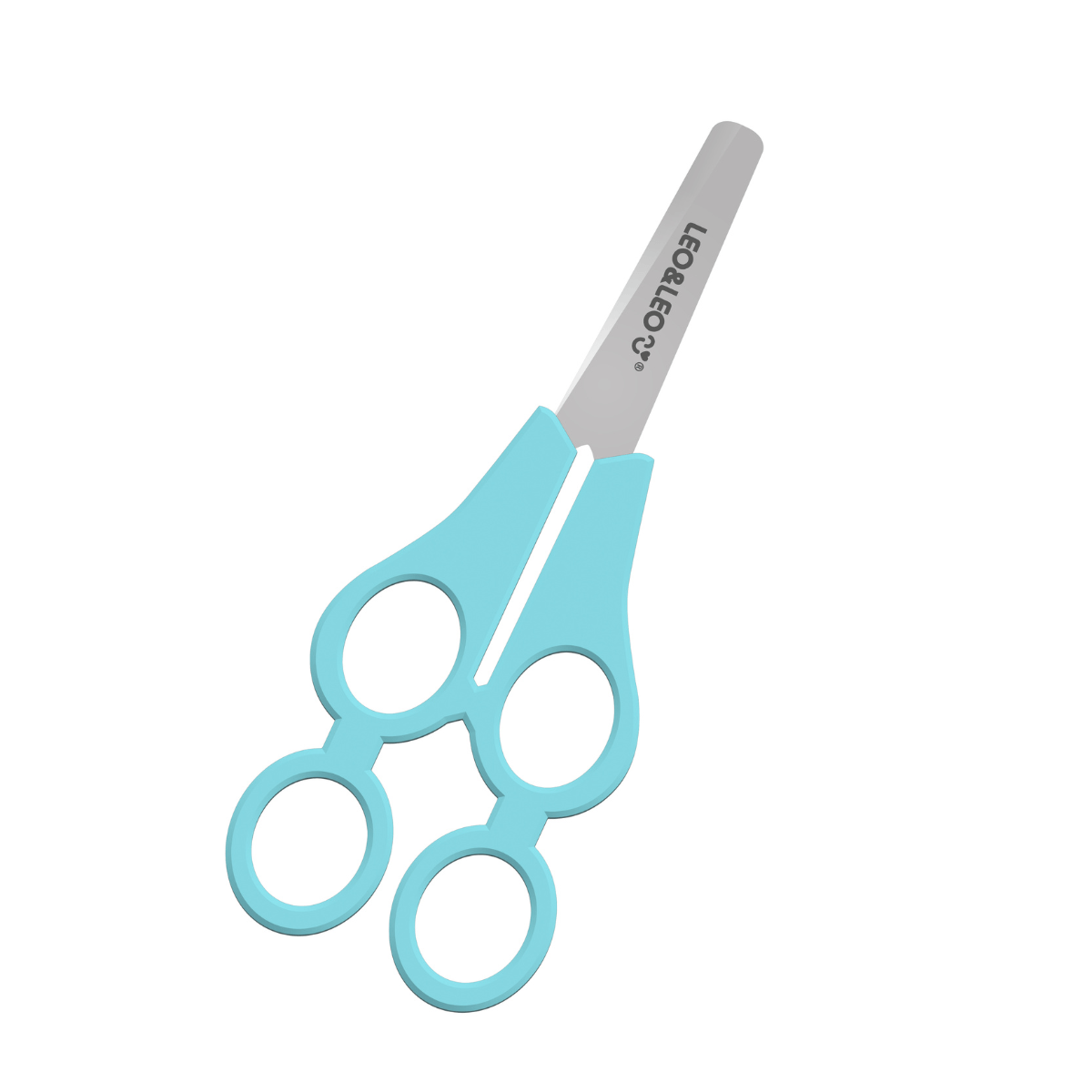 Tesoura Escolar Dupla Tandem Color Joy - Blister C/ 1 Und Leo&Leo