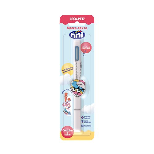 MARCA-TEXTO C/ PINGENTE FINI - CAIXA C/ 12 BLISTERS ESTAMPAS SORTIDAS LEOARTE