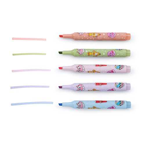 MARCA-TEXTO CORPO ESTAMPADO C/ AROMA FINI - BLISTER C/ 5 UND LEOARTE