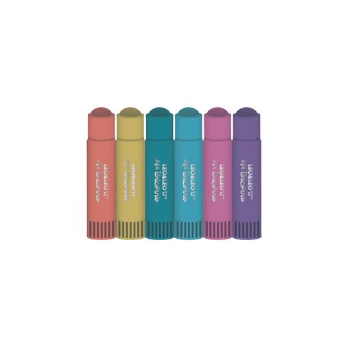 Guache Em Bastão Cores Pastel Unicórnio - Caixa C/ 6 Cores Leo&Leo