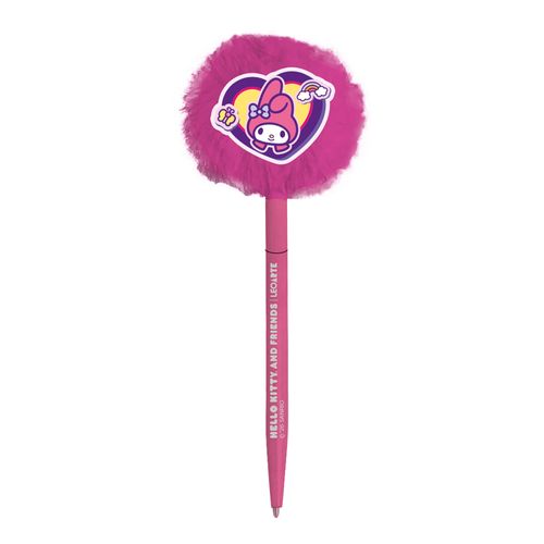 Caneta Pompom Com Aplique Hello Kitty E Amigos - Display C/ 8 Und Leoarte