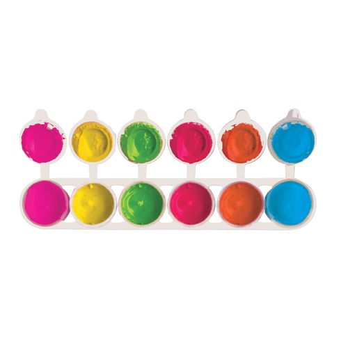 Guache Neon Caixa C/6 Cores 15Ml Por Pote - Leo&Leo