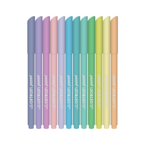 Hidrocor Tons Pastel - Estojo C/ 12 Und Leo&Leo