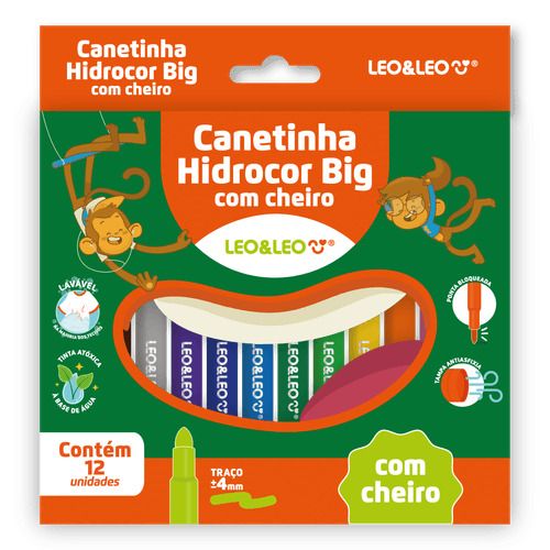 Hidrocor Com Aroma - Caixa C/ 12 Und Leo&Leo