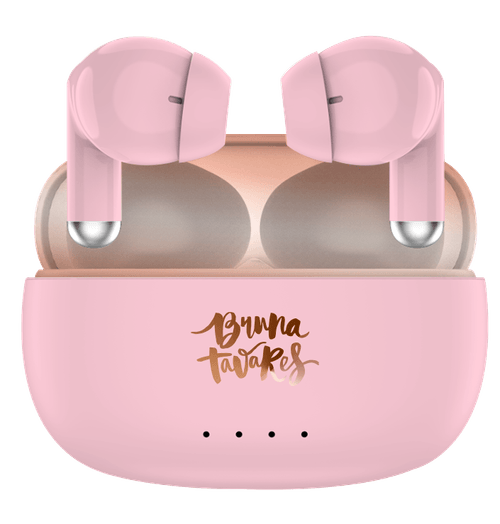 Fone Sem Fio Bruna Tavares Earbuds Case Carregador Bluetooth 5.3 Letron