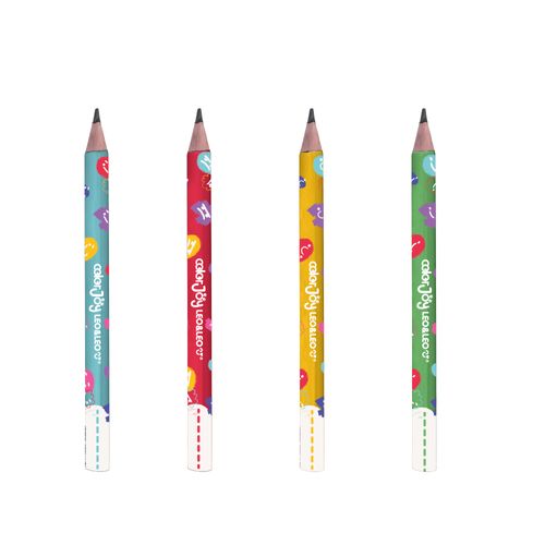Lápis Grafite HB Big Triangular Color Joy - Pote com 36 Unidades Leo&Leo