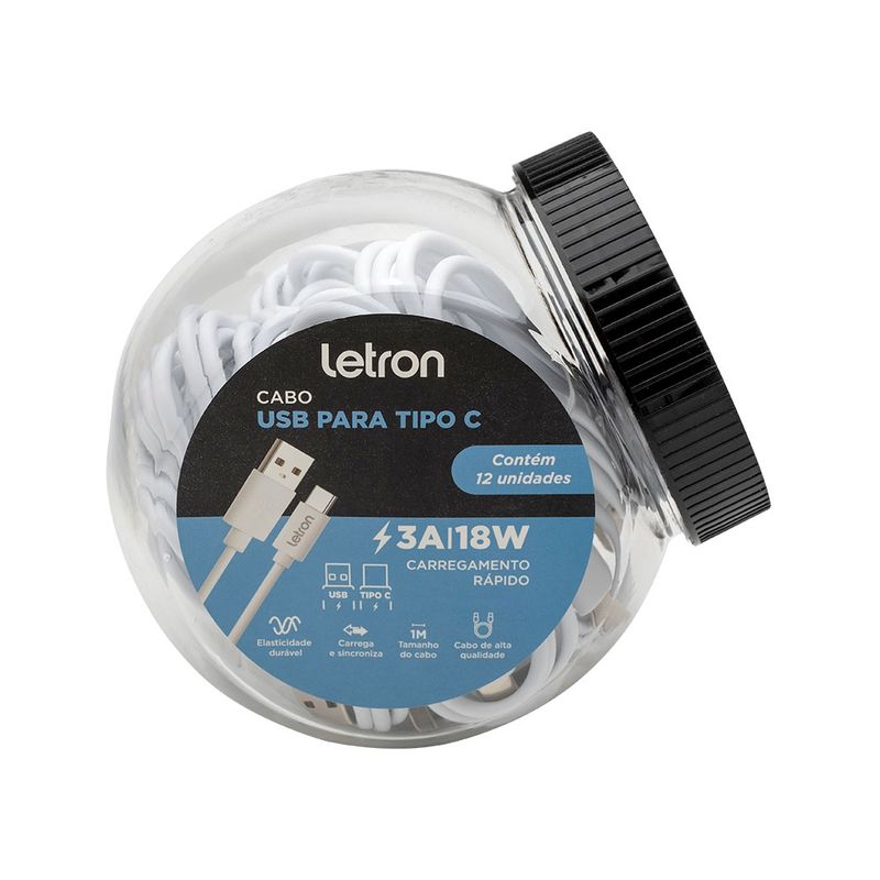 cabo_usb_para_tipo_c_18w_1m_pvc_branco_pote_c_12_unidades_letron_10535-1