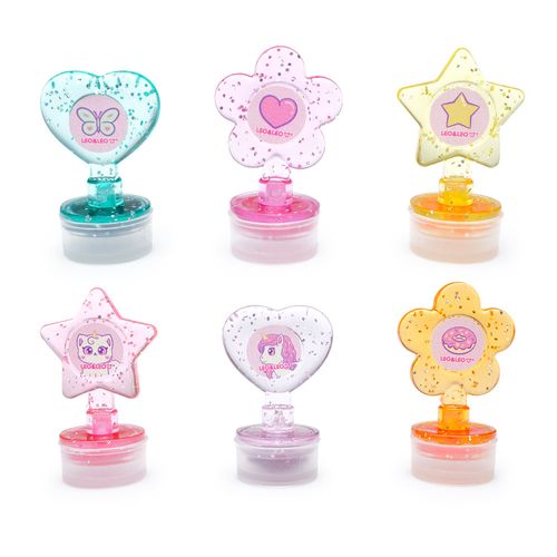 Carimbo Autotintado Unicórnio Blister c/ 6 Un Leo&Leo