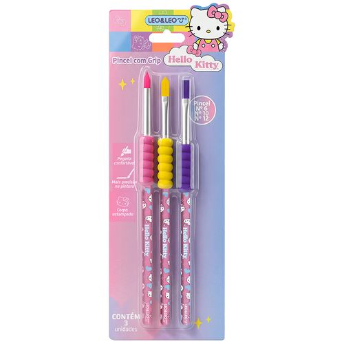 Pincel Ergonômico com Grip Hello Kitty Leo&Leo