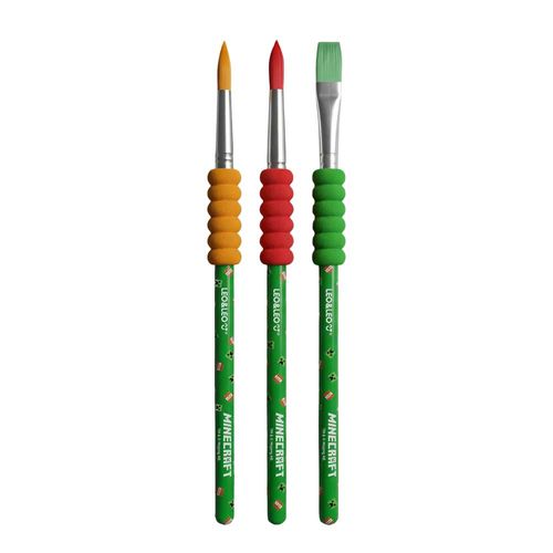 Pincel Ergonômico com Grip Minecraft Leo&Leo