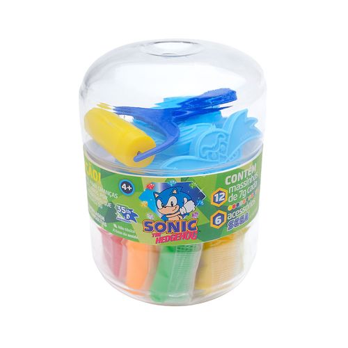 Massinha de Modelar Sonic Display c/ 6 Potes Leo&Leo